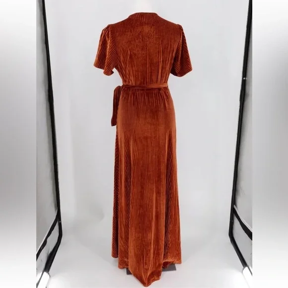 Baltic Born Andi ribbed wrap dress - Picture 3 of 3